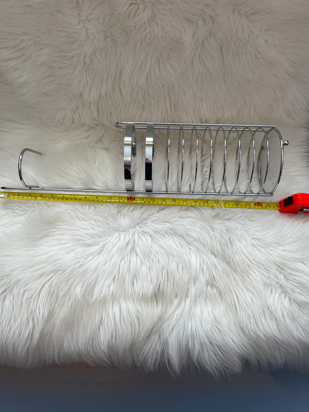 Chrome Toilet Paper Holder and Organizer Stand - photo 5