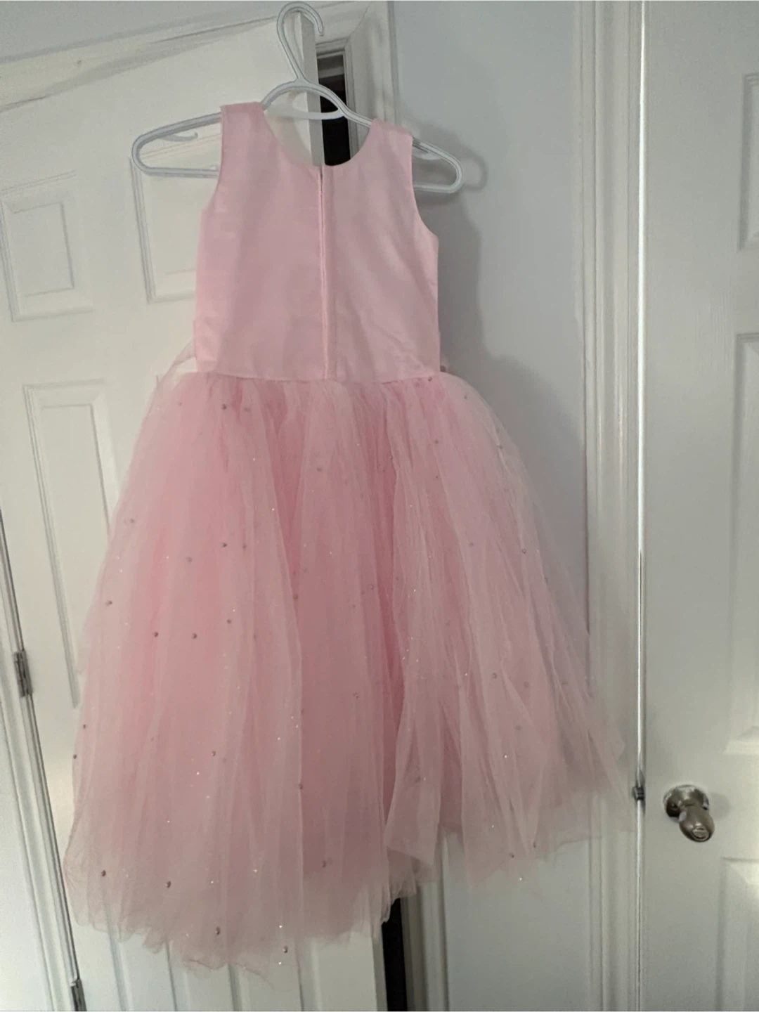 Pink Tulle Sparkle Dress with Bow - photo 2