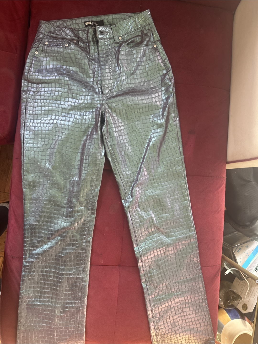 FRUI Crocodile Print Pants