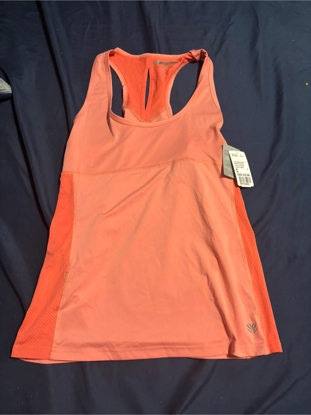 Forever 21 Athletic Tank Top - Medium - Apricot Sunset