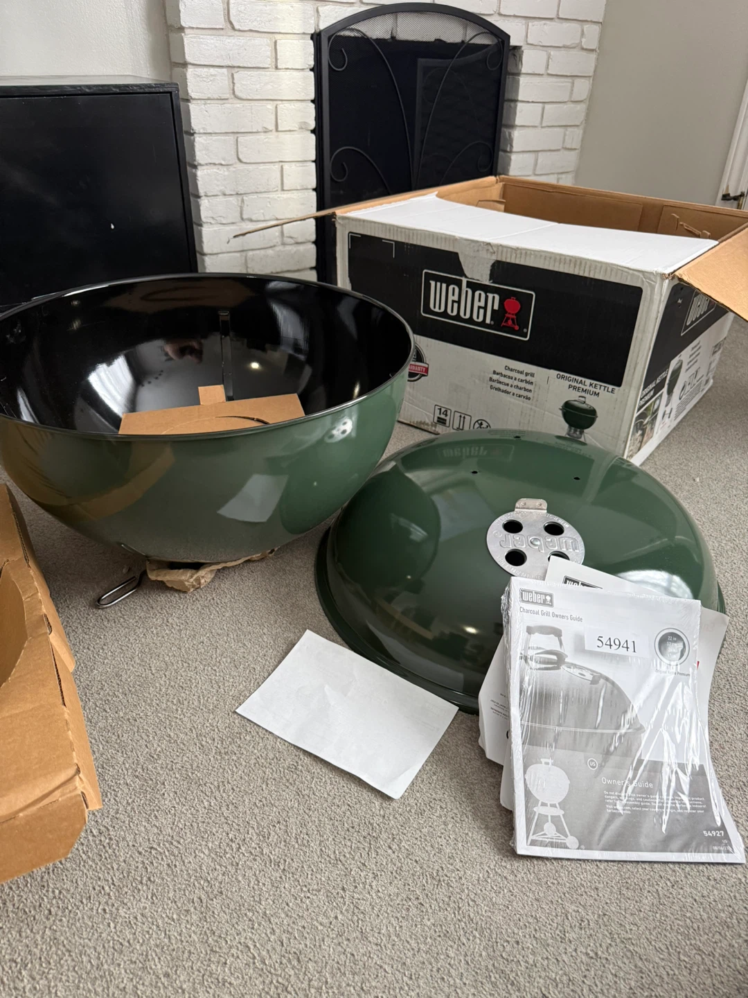 NEW Weber 22" Kettle Premium Charcoal Grill - Green