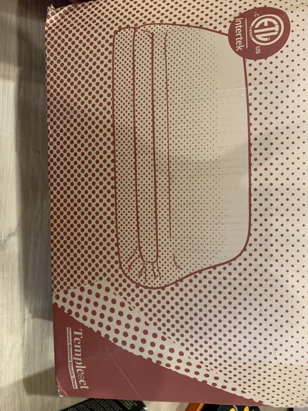 Pink super soft New Temple & Plex Heated Blanket Electric Throw