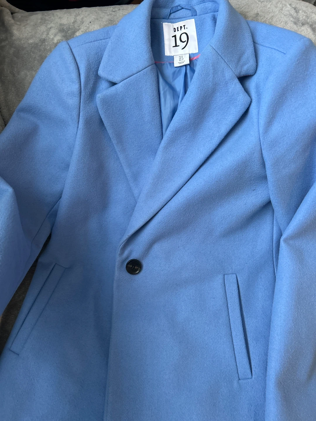 Dept. 19 Blue Wool Blend Coat - Size 8 - photo 2