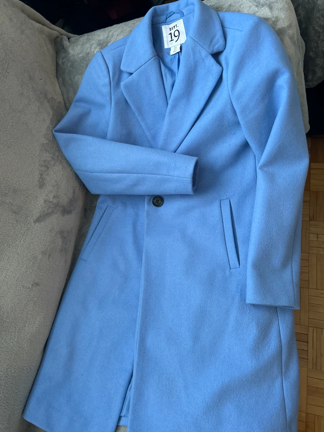 Dept. 19 Blue Wool Blend Coat - Size 8