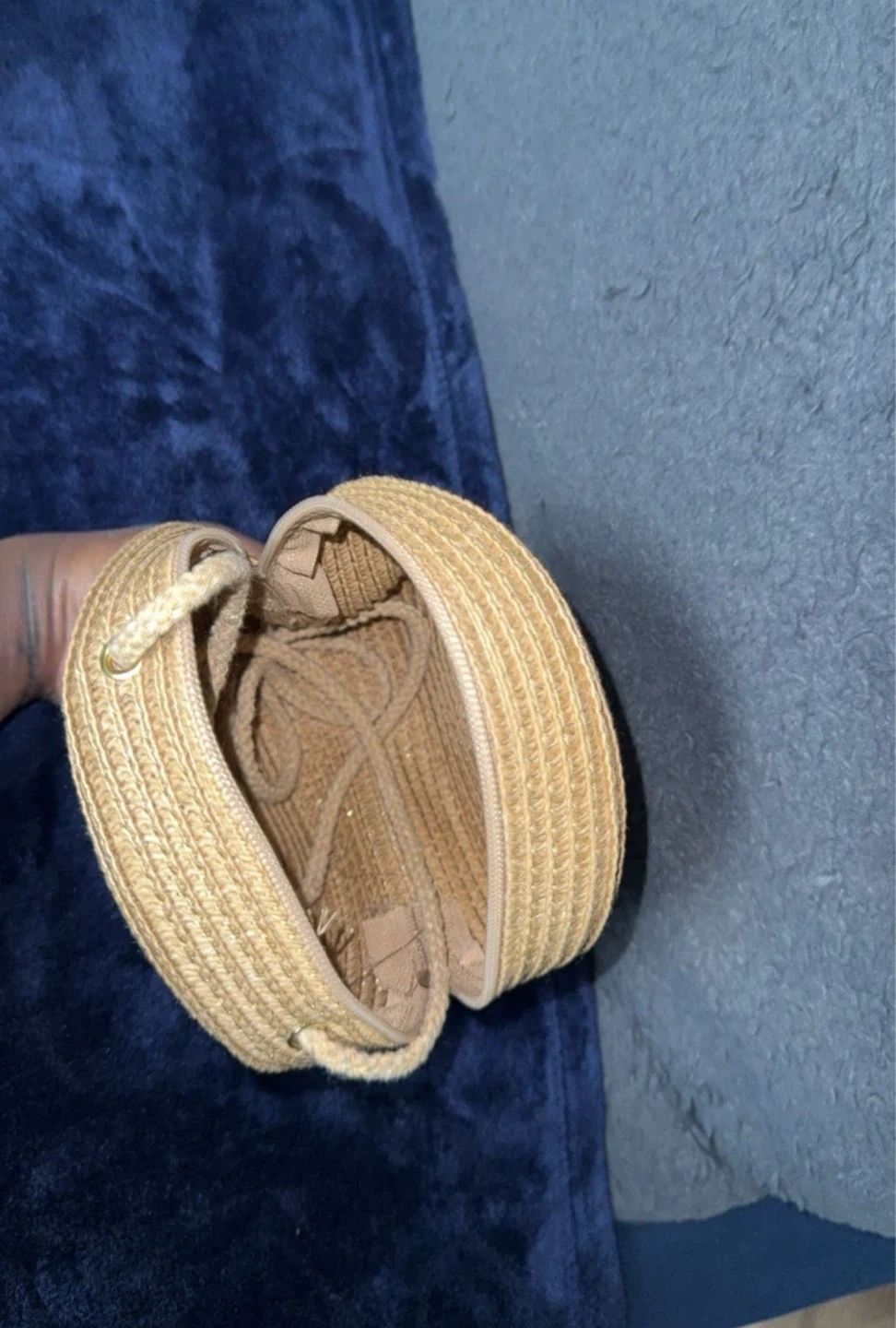 Straw Round Shoulder Bag - photo 2