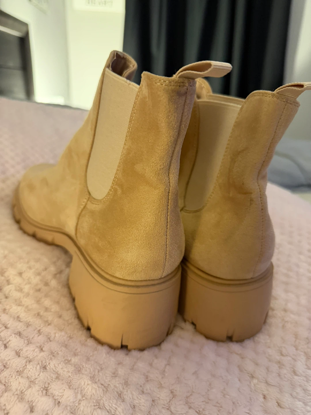 Tan Suede Chelsea Boots