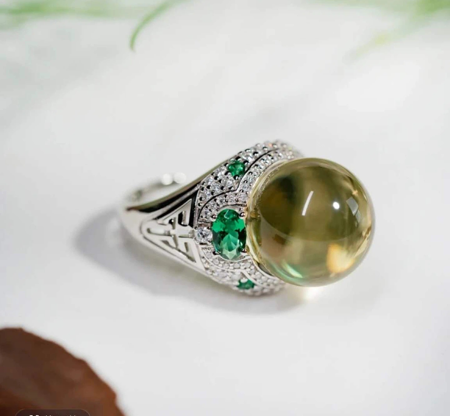 Amber Gemstone Earrings & Ring Set - photo 2