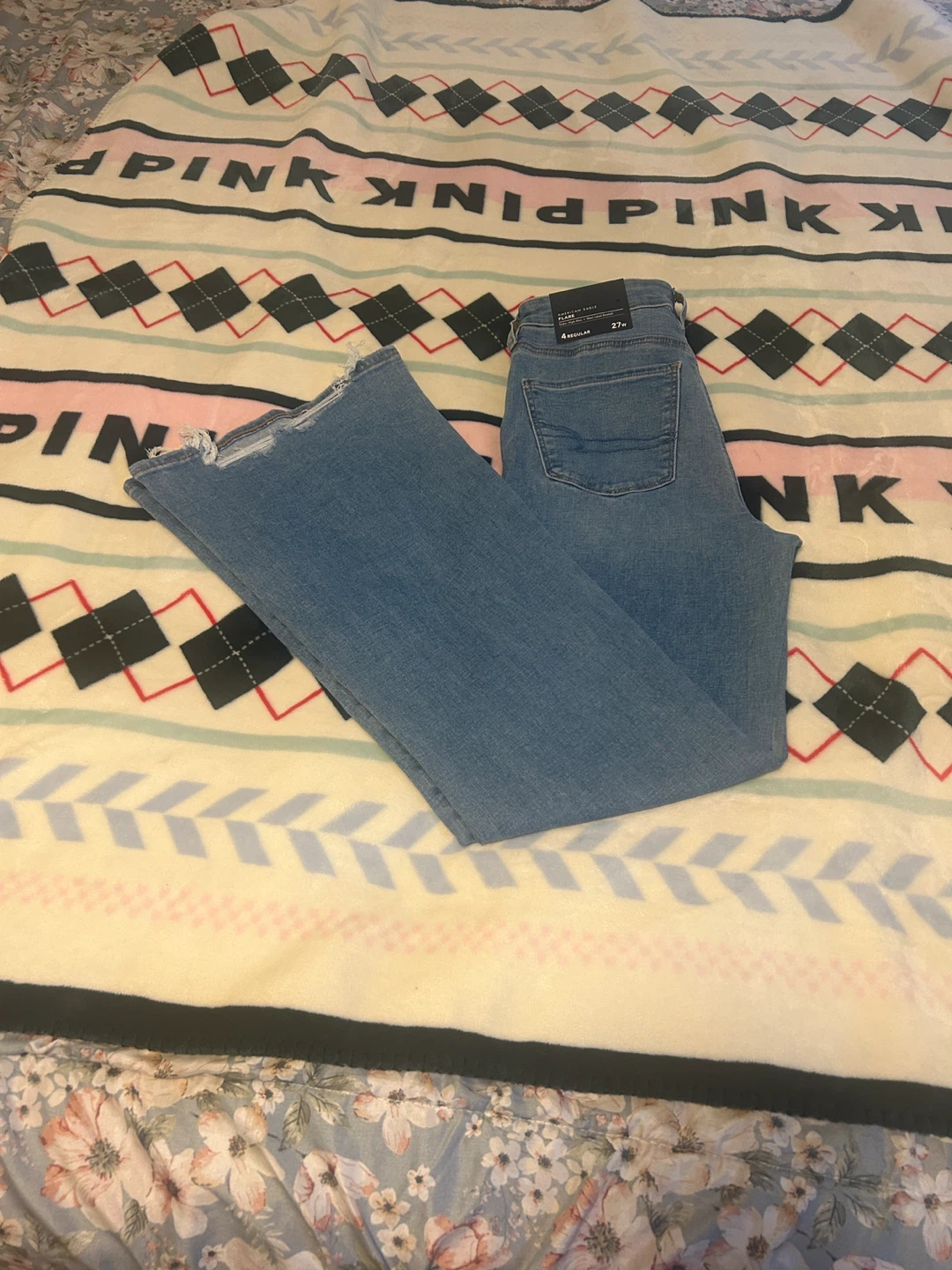 American Eagle Outfitters Flare Jeans Size 4 Regular - photo 3