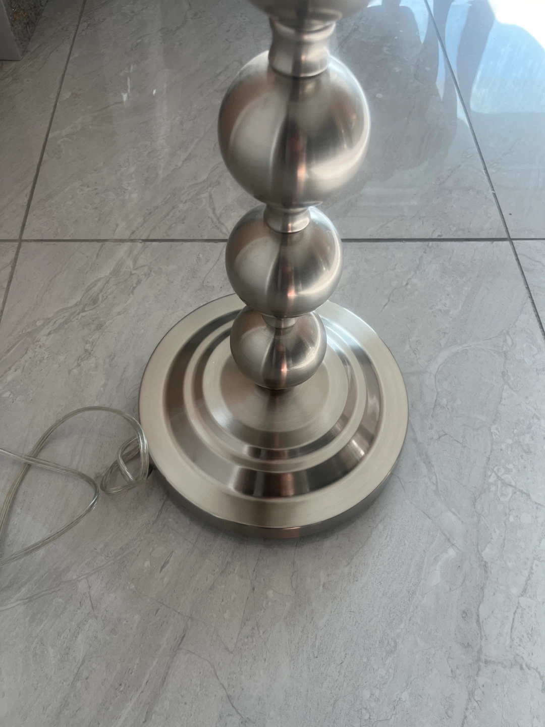 Modern Floor Lamp with Beaded Stem - photo 3