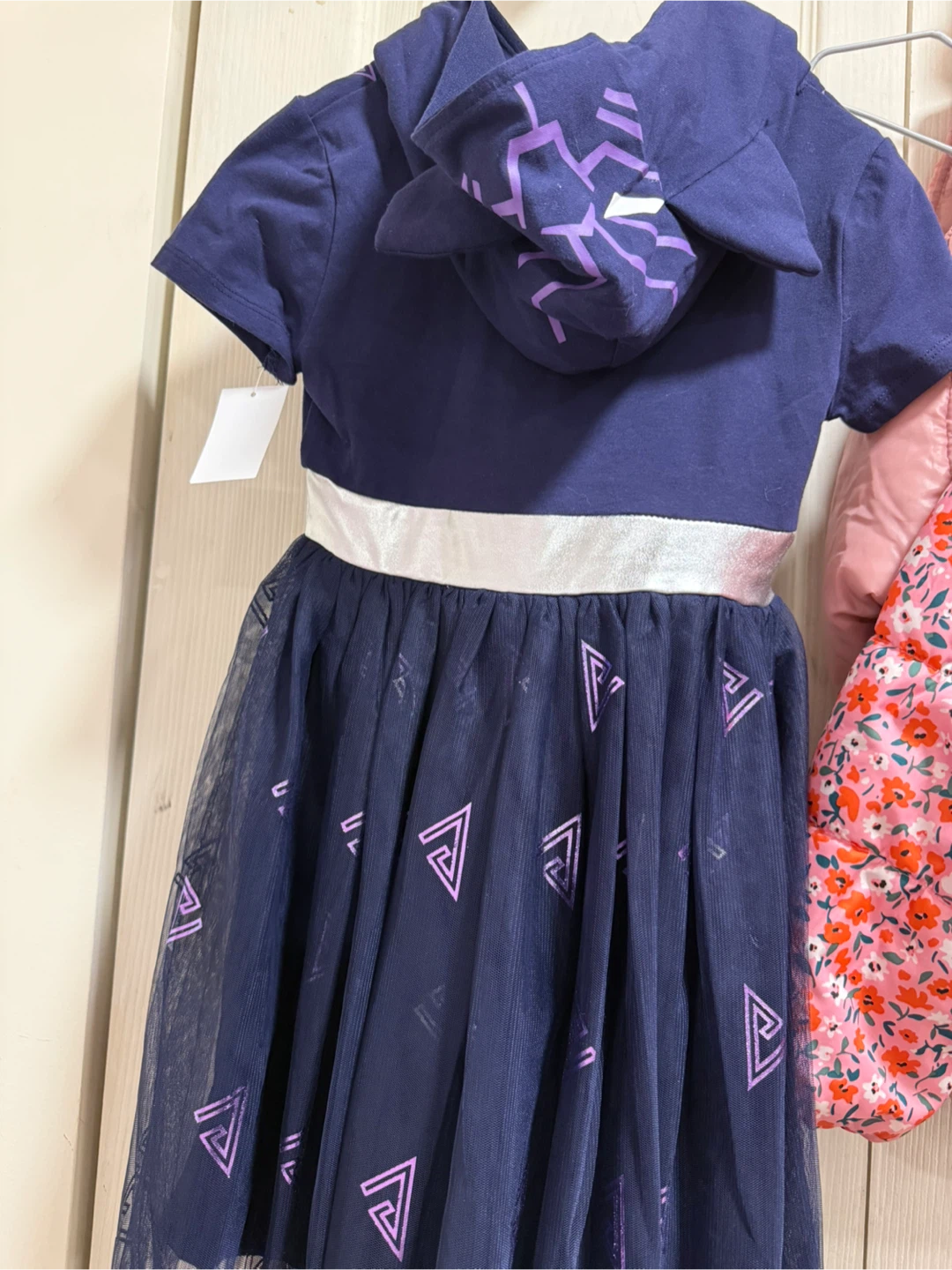 Girls Black Panther Dress with Hood - photo 2