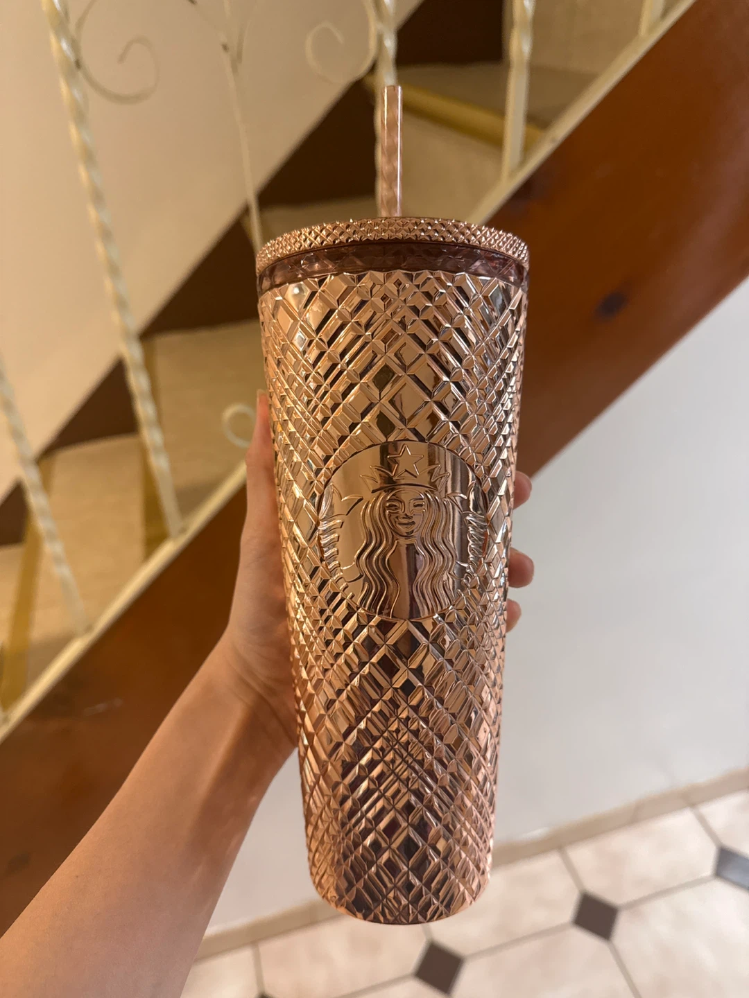 Starbucks Rose Gold Tumbler 24oz
