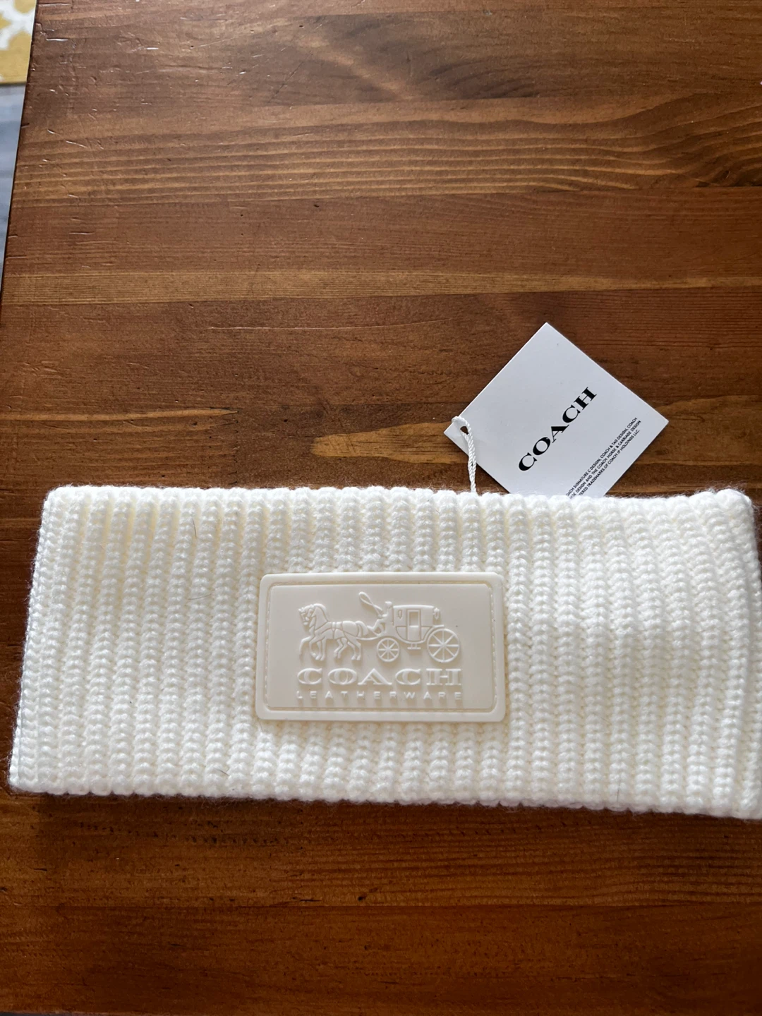 Coach Logo Headband - Cream