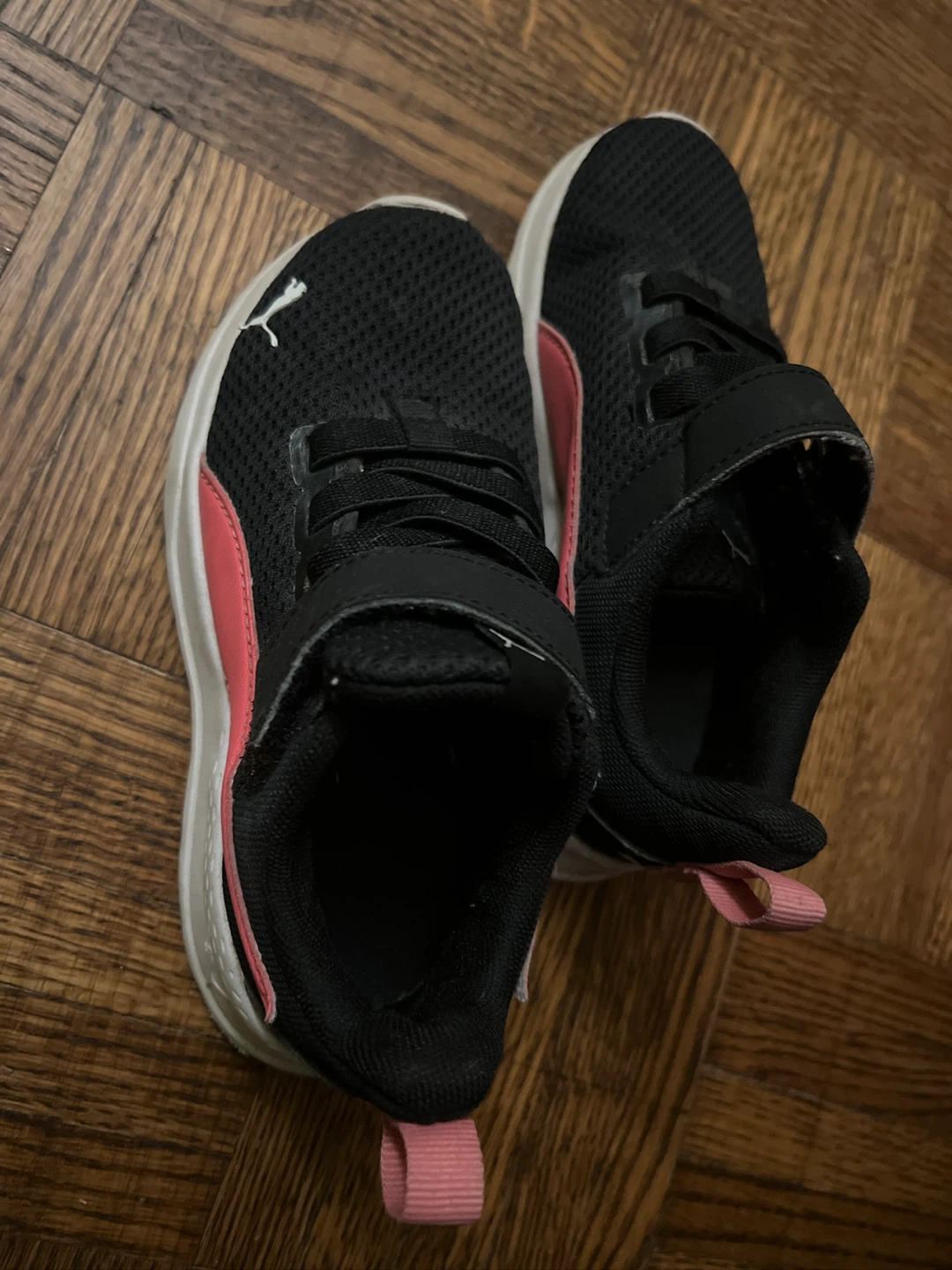Puma Kids Shoes Black Pink Size 10C
