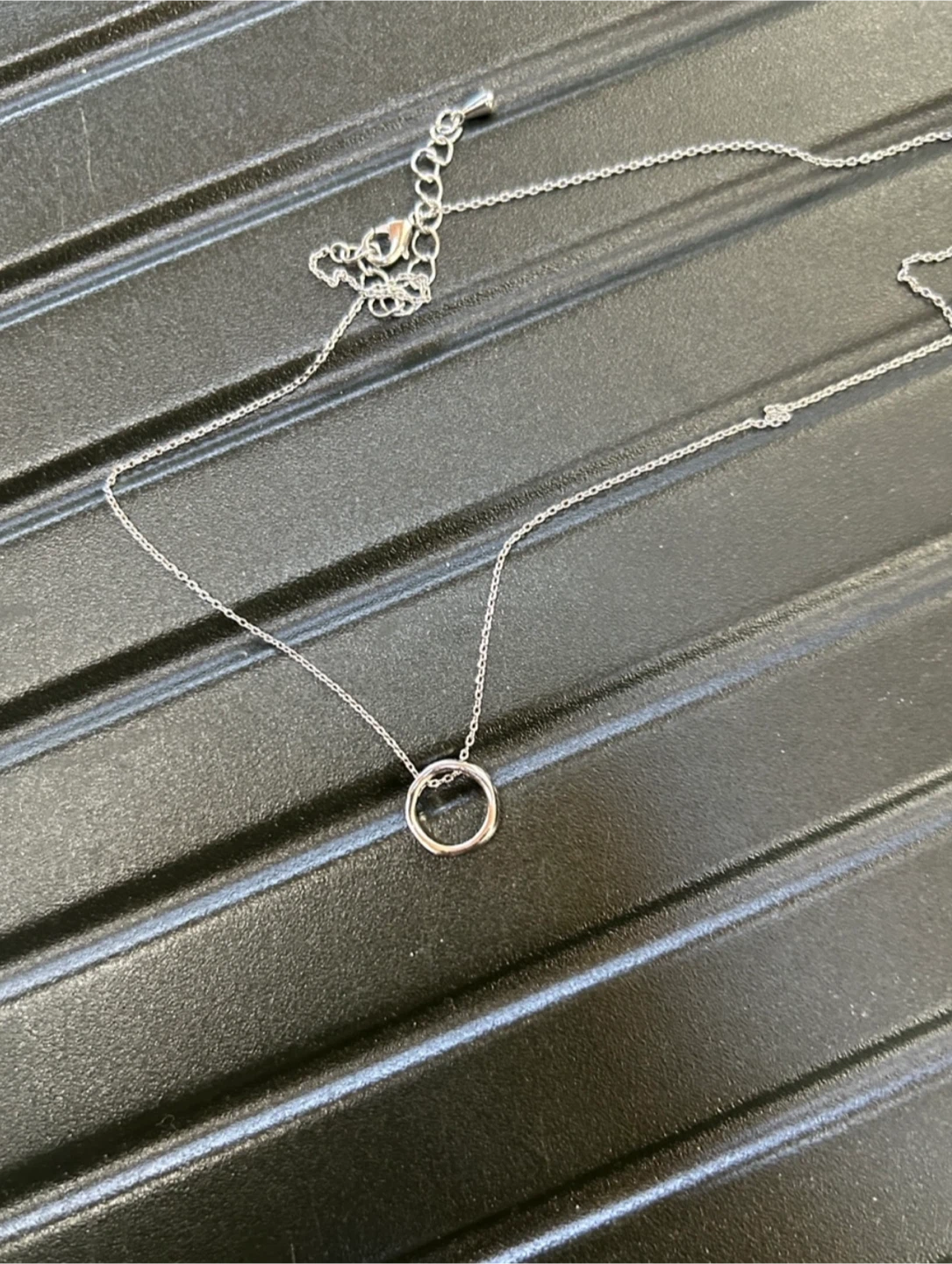 Silver Circle Pendant Necklace