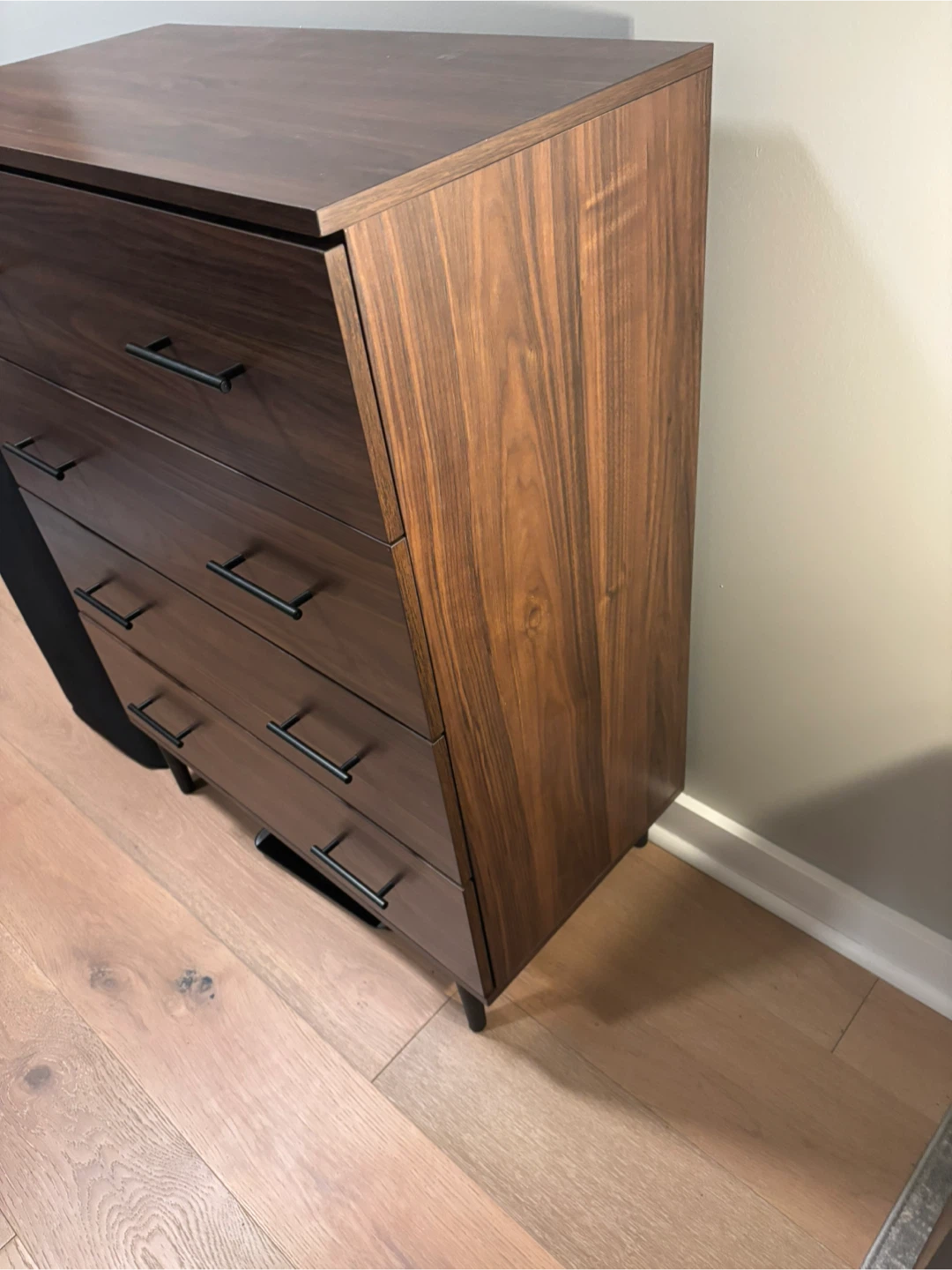 Walnut Finish 4-Drawer Dresser - photo 3