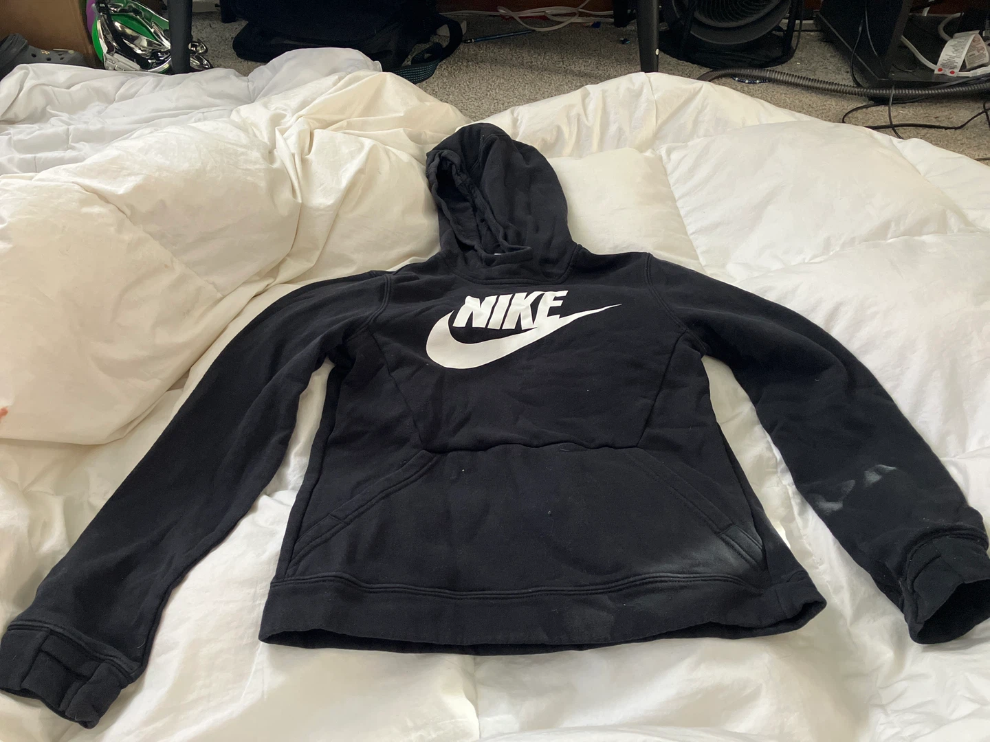 Black Nike Hoodie with Large Logo