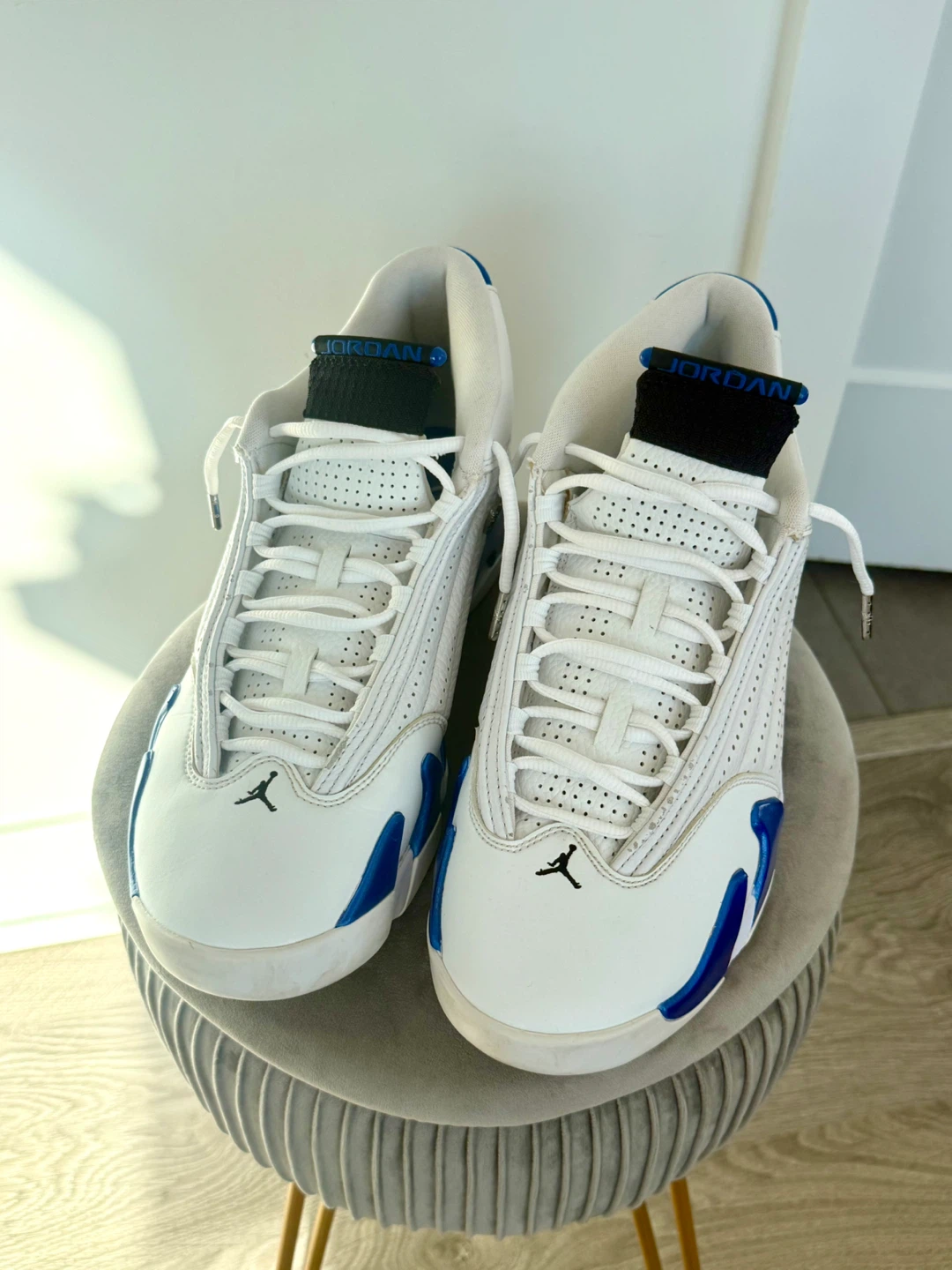 NIKE Jordan 14 Retro White Hyper Royal Men