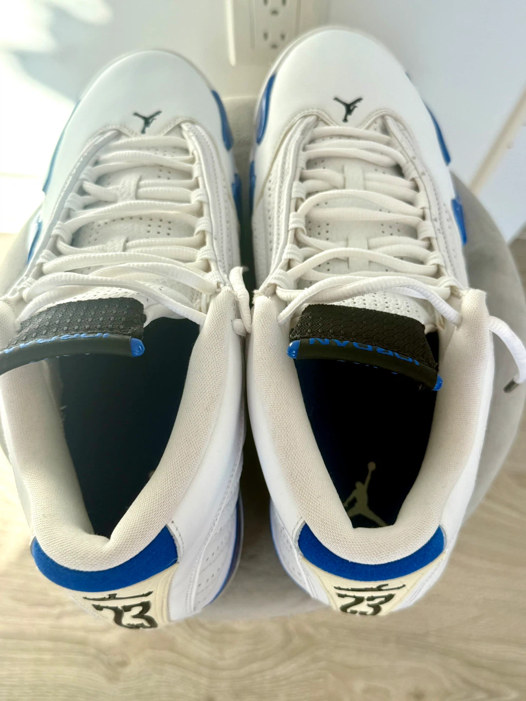 NIKE Jordan 14 Retro White Hyper Royal Men - photo 5