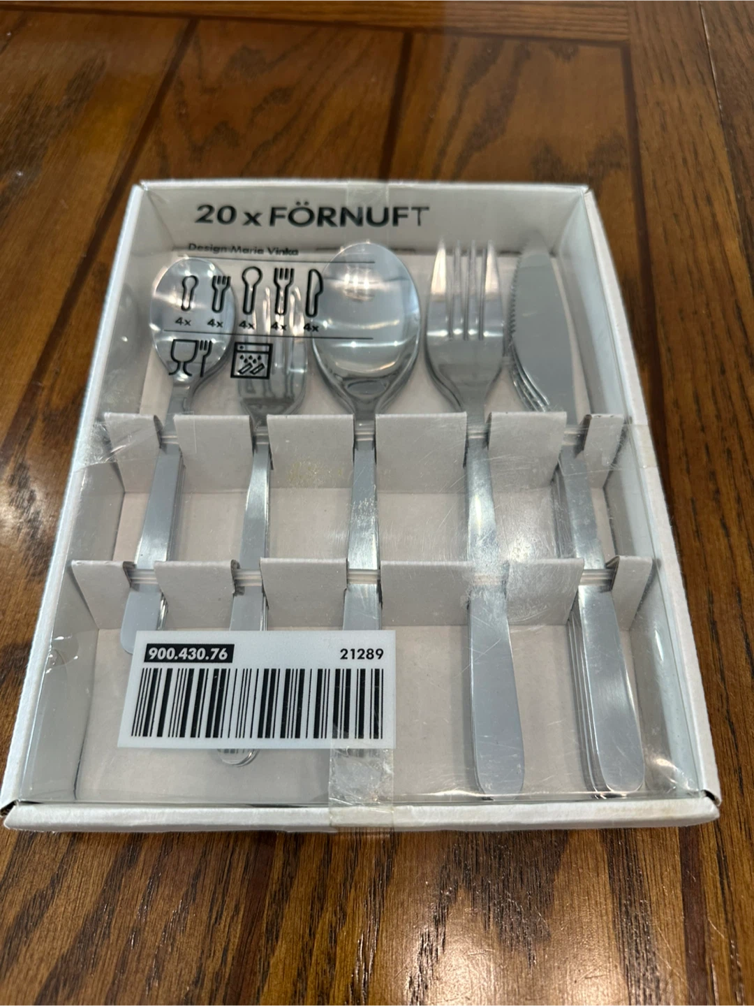 Brand new IKEA FÖRNUFT Cutlery Set and Wine glasses