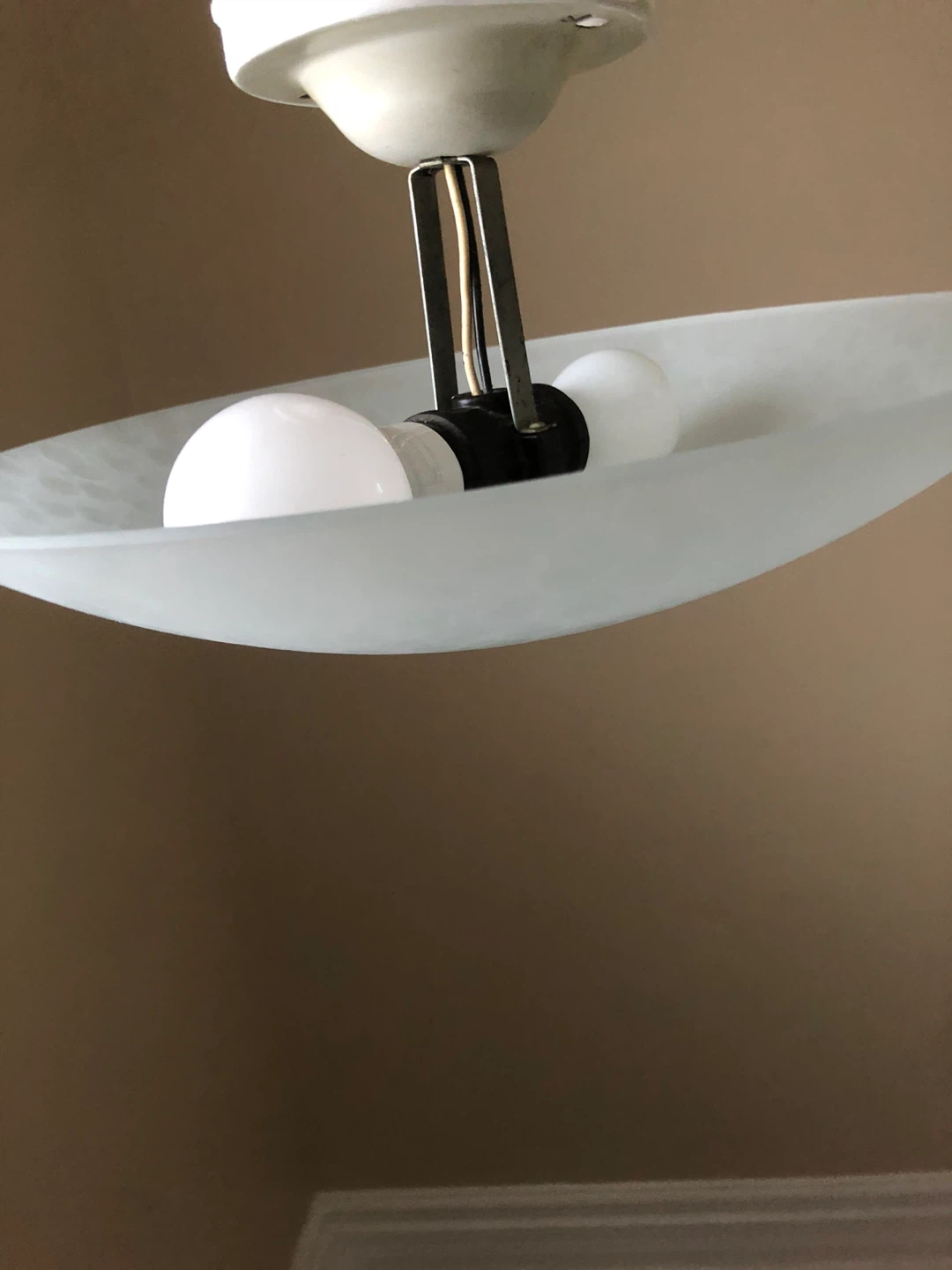 Flush Mount Ceiling Light Fixture with Frosted Glass - photo 4