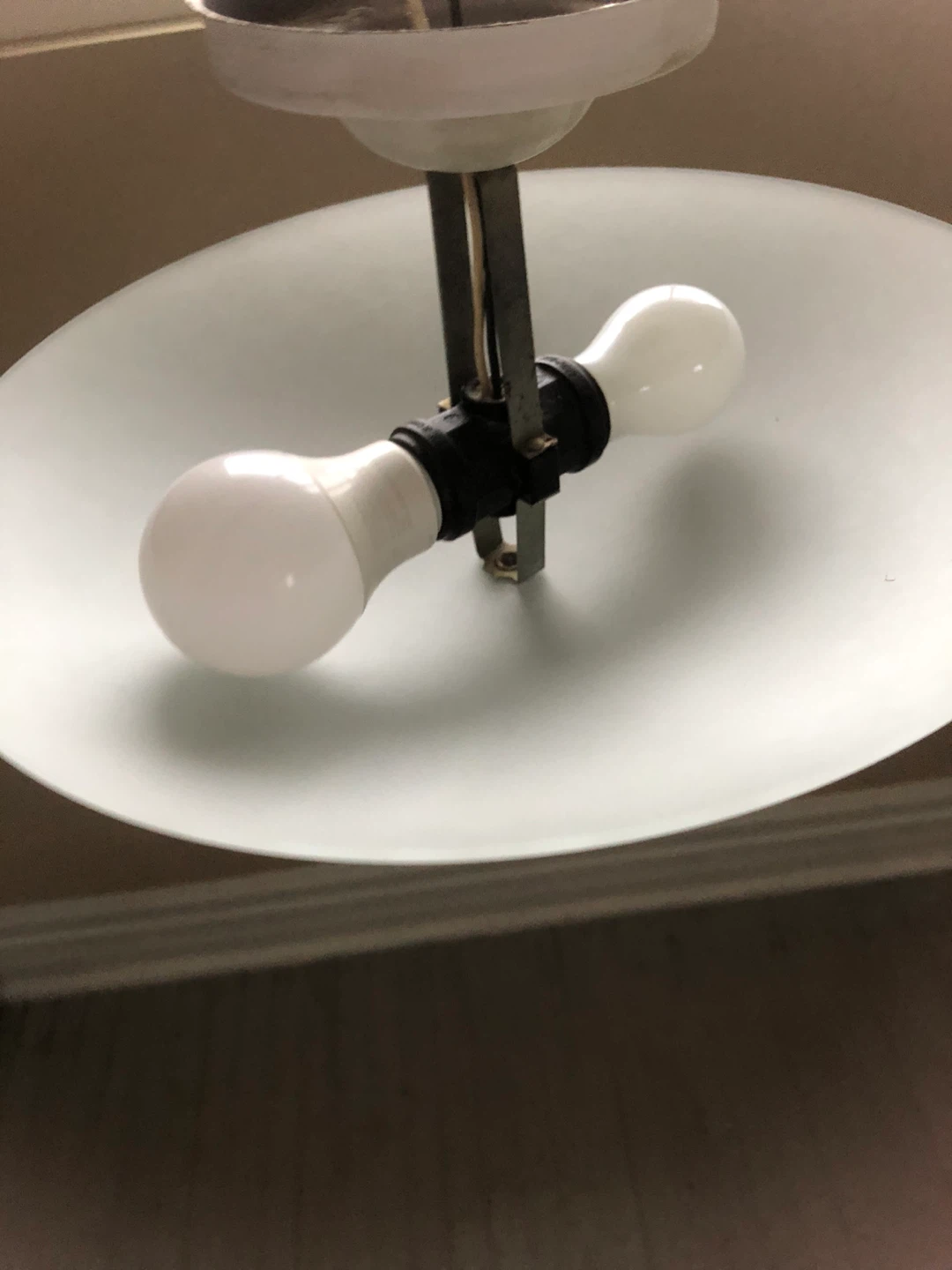Flush Mount Ceiling Light Fixture with Frosted Glass - photo 3