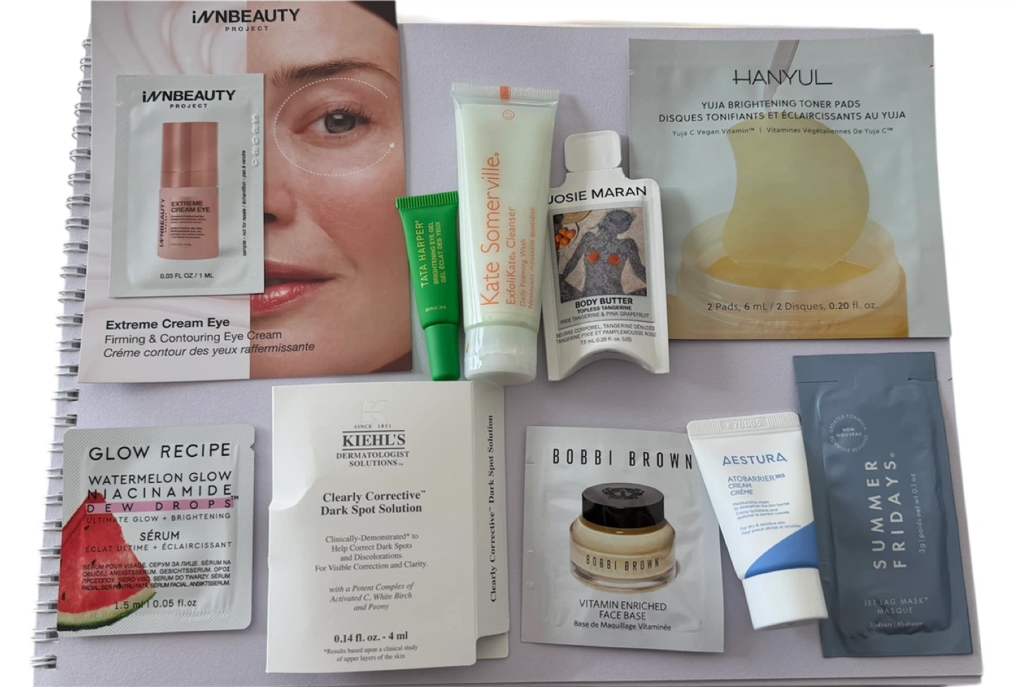 Skincare Sample Lot:Glow Recipe, Kiehl's, Josie Maran, and more