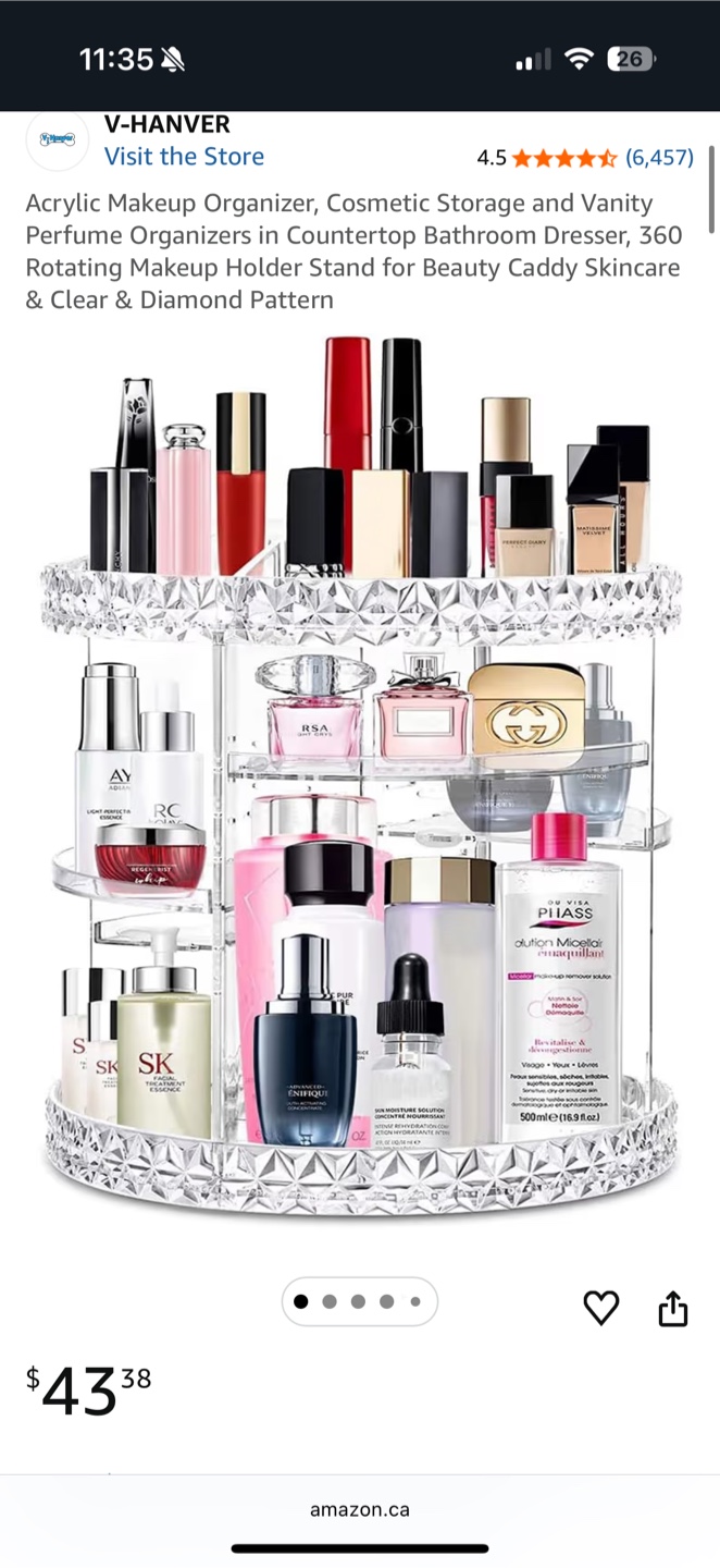 Acrylic Rotating Makeup Organizer - photo 4