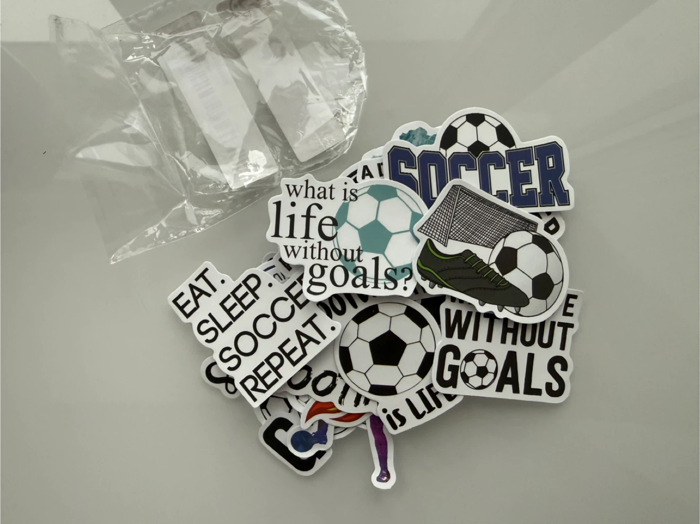 Bundle of 40+ Soccer Themed Stickers