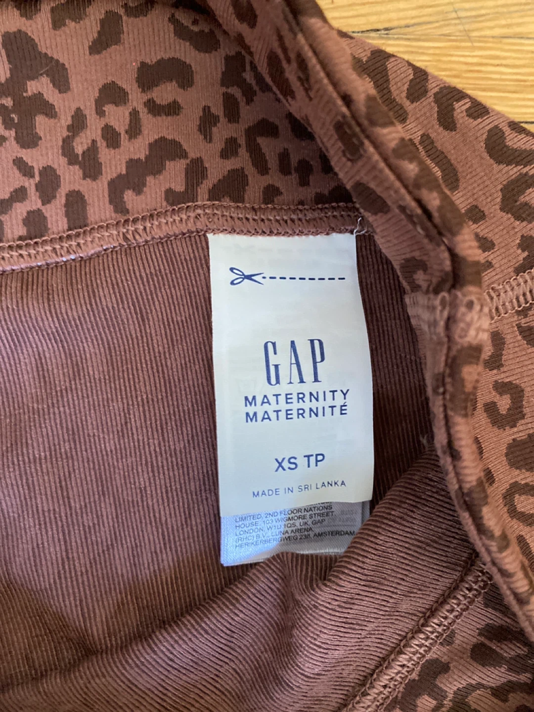 GAP Maternity Leopard Print Leggings XS TP - photo 2