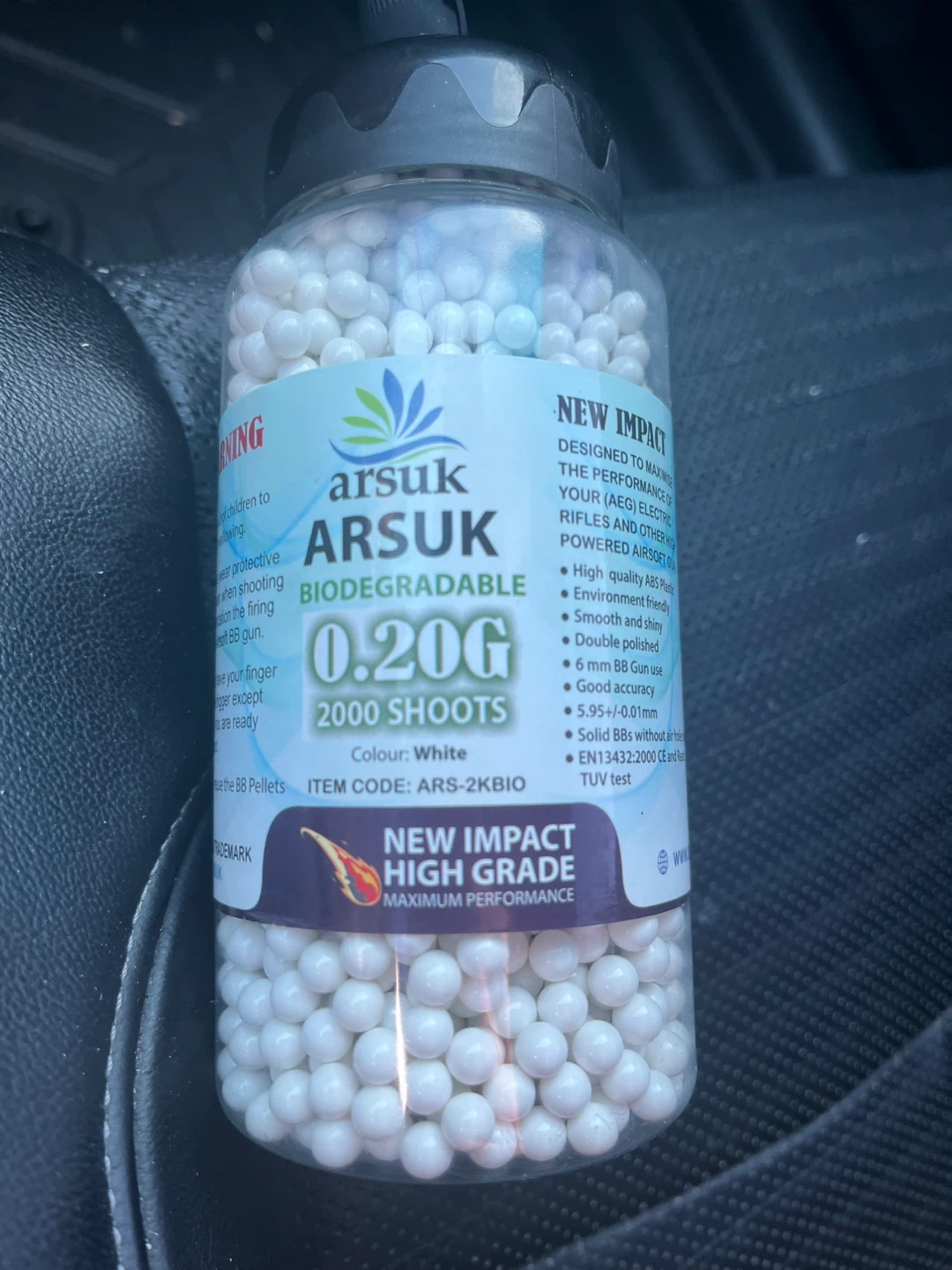 Arsuk Biodegradable 0.20G Pellets - White, 2000 Shoots