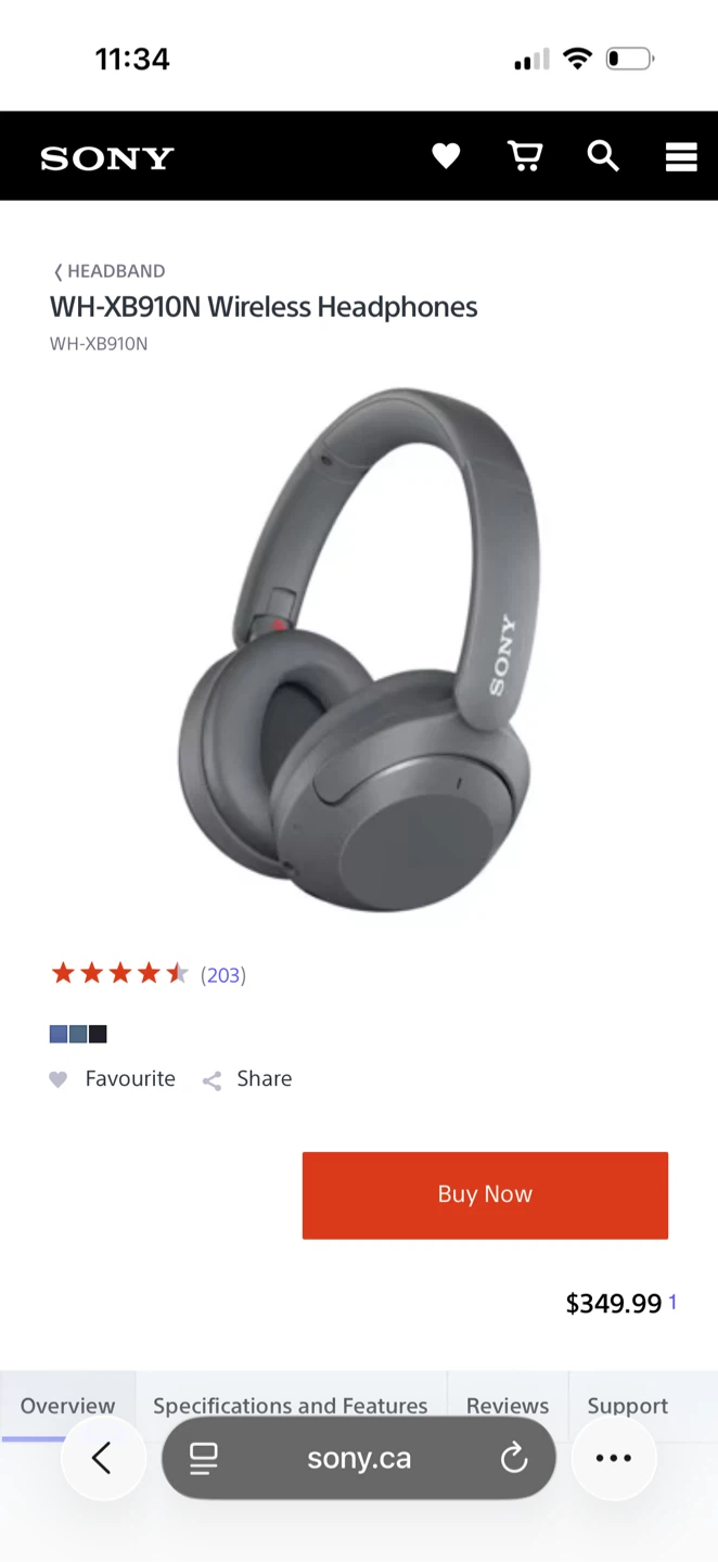 Sony WH-XB910N Wireless Headphones - photo 4