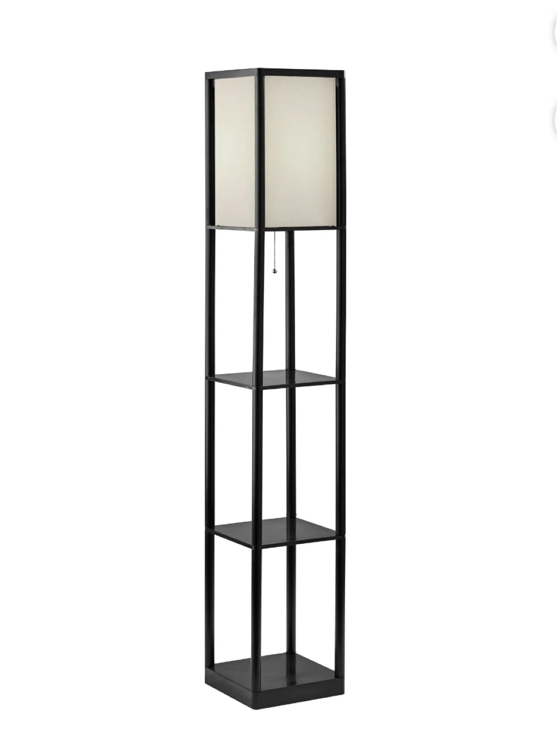 Floor Lamp with storage shelves