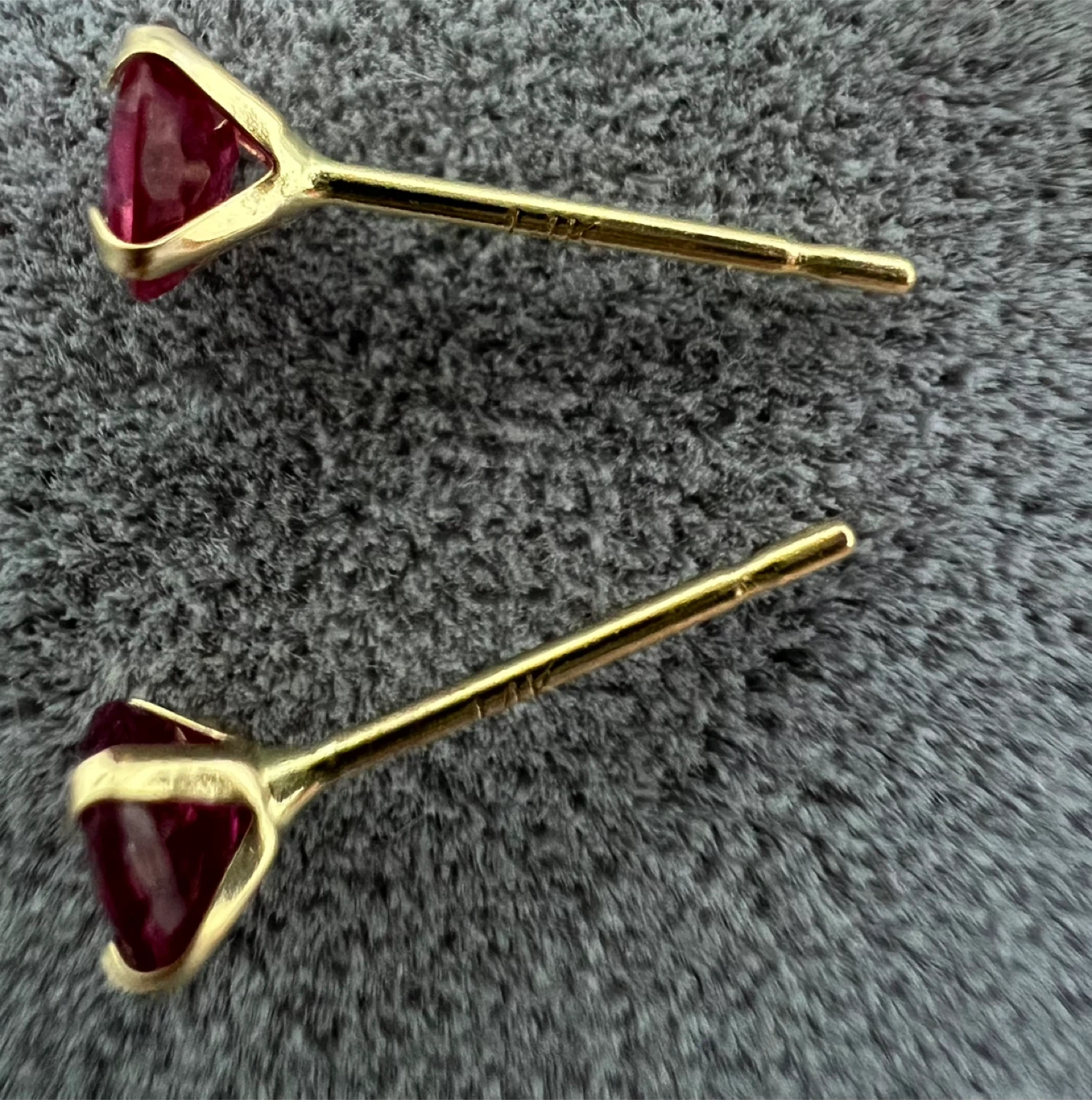 New 14K Ruby Stud Earrings - photo 4