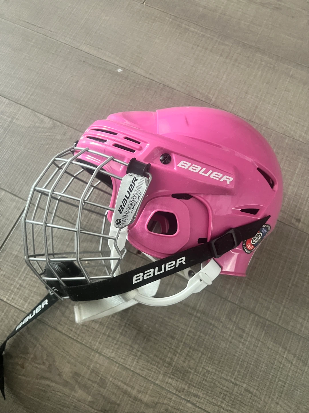 Bauer Pink Youth Hockey Helmet with Cage - photo 3
