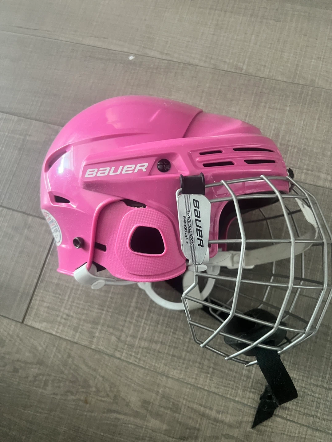 Bauer Pink Youth Hockey Helmet with Cage - photo 2