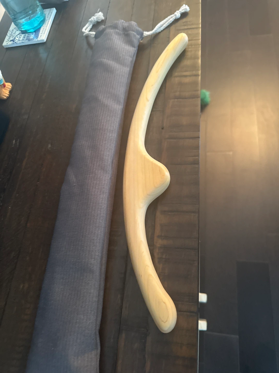 Wooden Massage stickwith Pouch