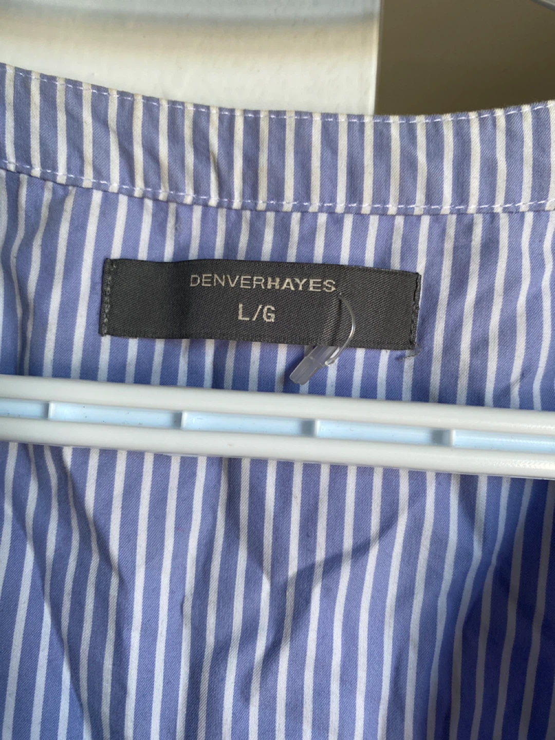Denver Hayes Striped Button-Up Blouse L/G - photo 2