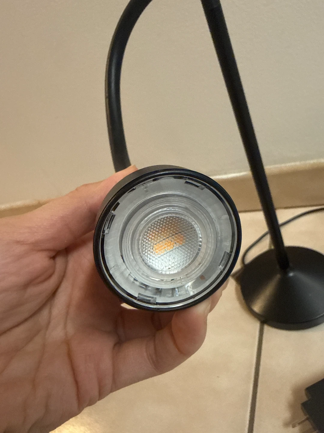 Black LED Desk Lamp with Flexible Neck - photo 3