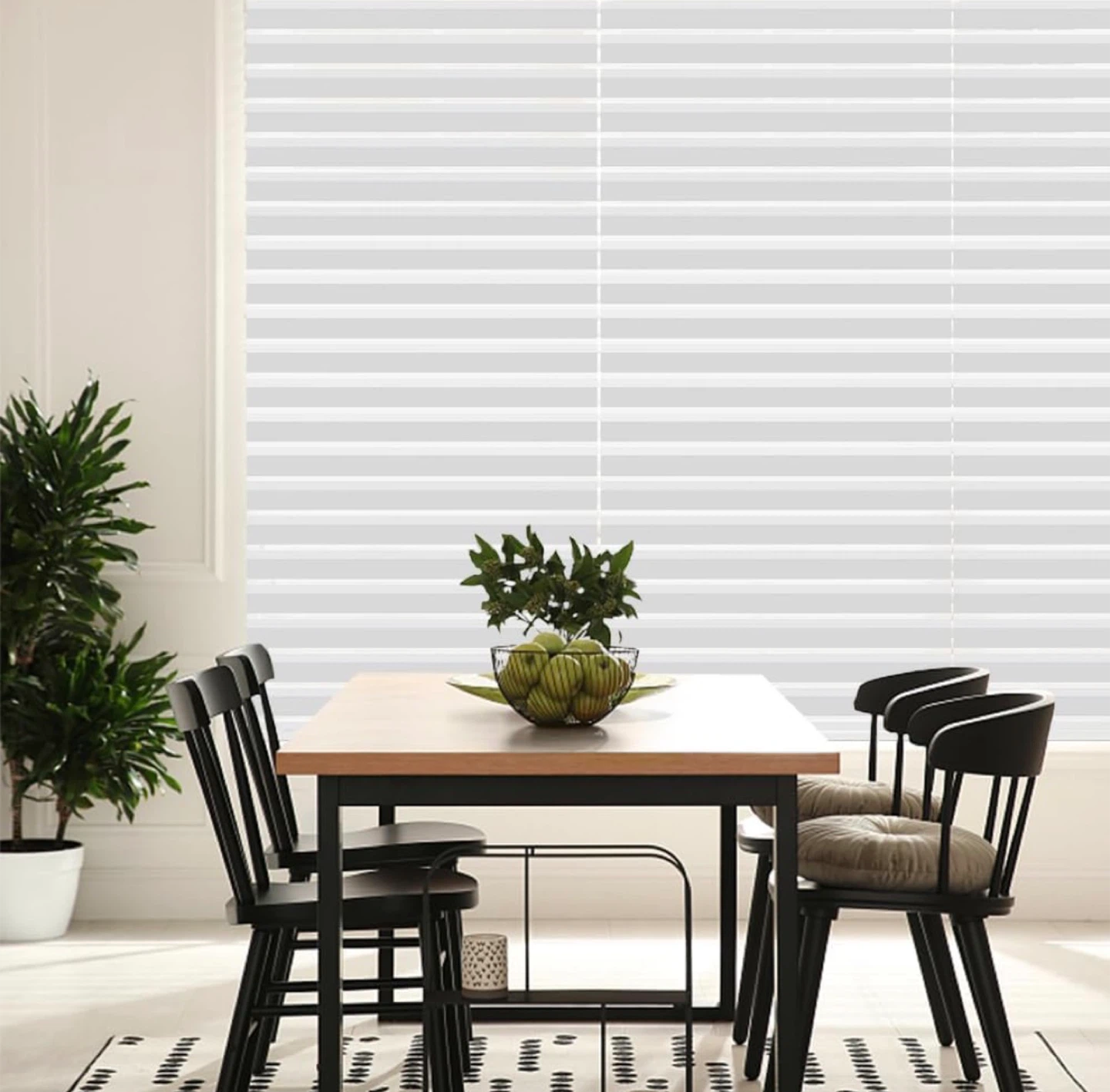 NEW Cordless Zebra Blind, 70” W x 72” H