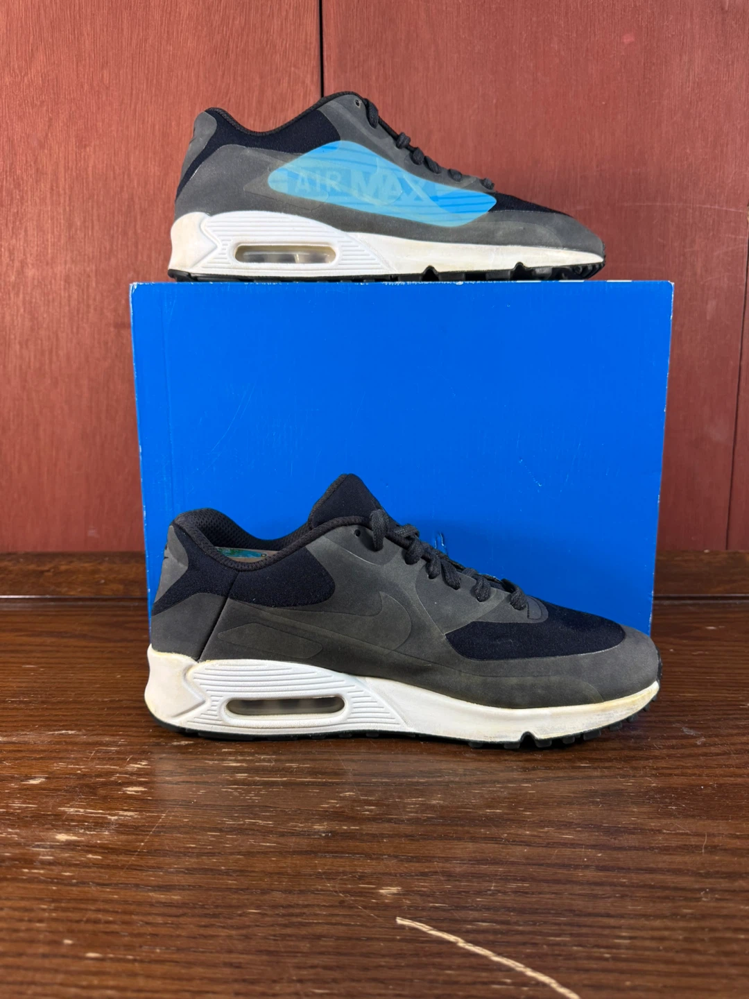 Nike Mens Air Max 90 NS Black Casual Shoes Sneakers Size US 10.5 - photo 2