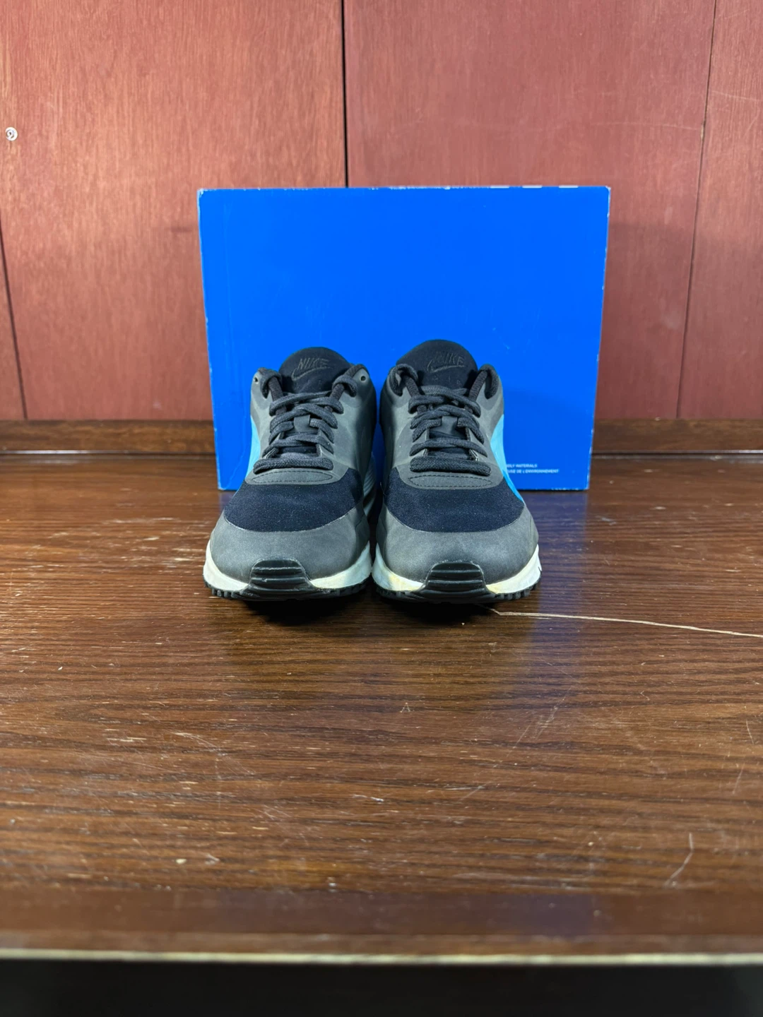 Nike Mens Air Max 90 NS Black Casual Shoes Sneakers Size US 10.5 - photo 3