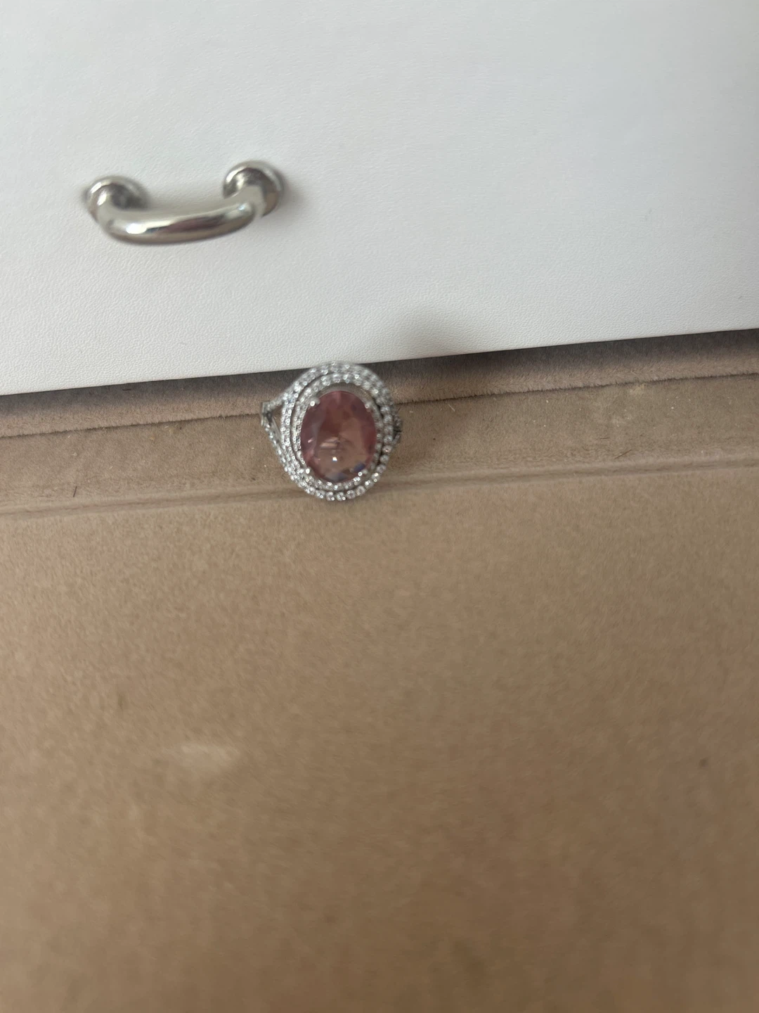 Purple stone ring - photo 3