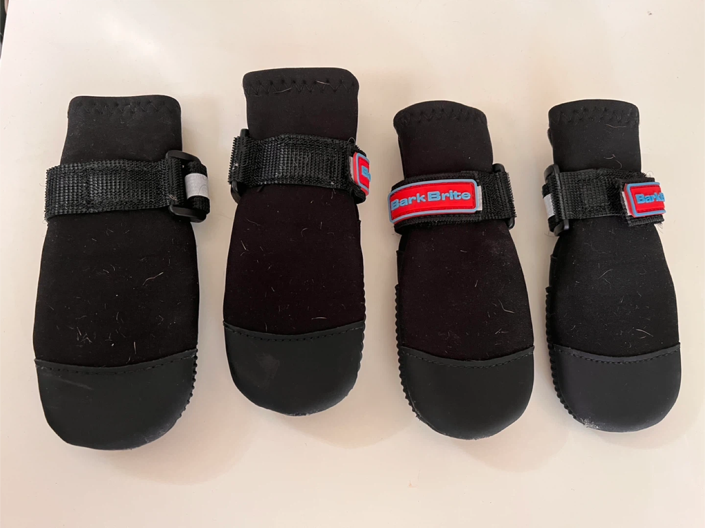 Bark Brite Neoprene Dog Boots, Black, Small