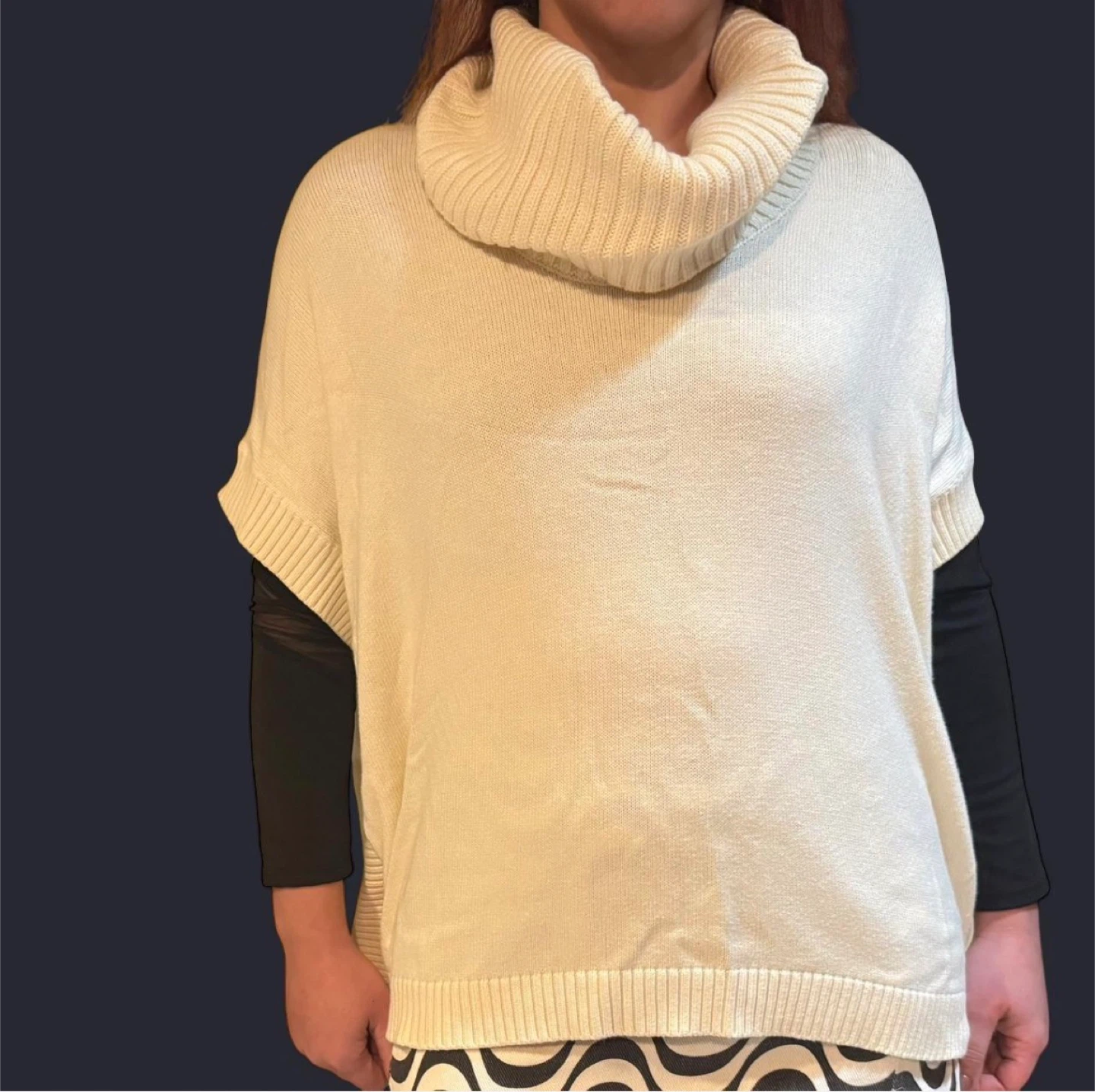 Banana Republic Cream Cowl Neck Sweater
