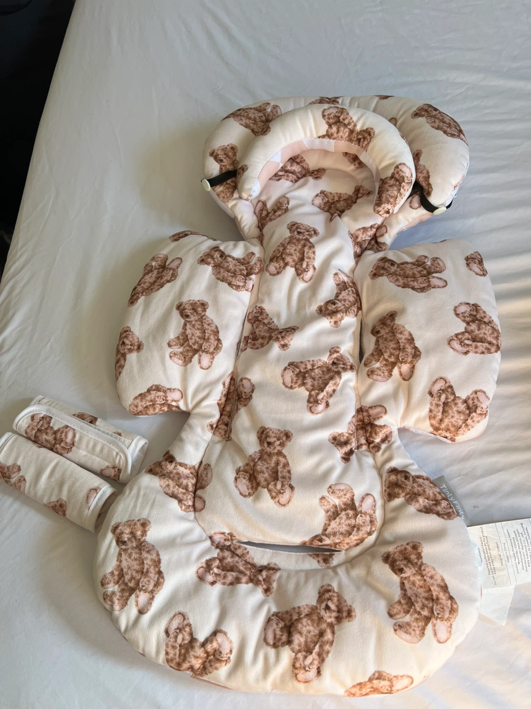 Baby Car Seat Insert Liner Pad Teddy Bear Print - photo 2