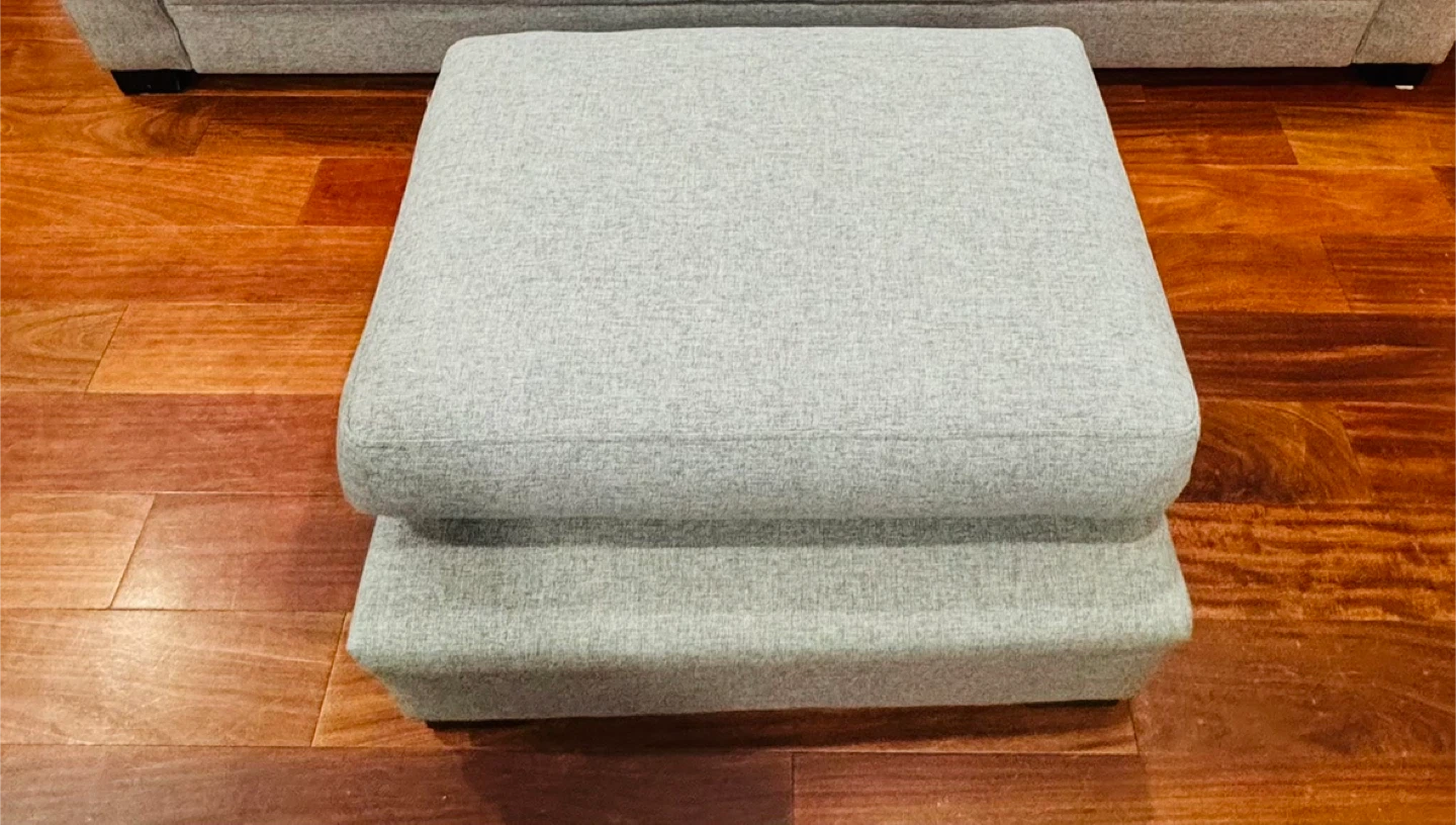 Grey 3-Seater Sofa with a foot rest/table - photo 3