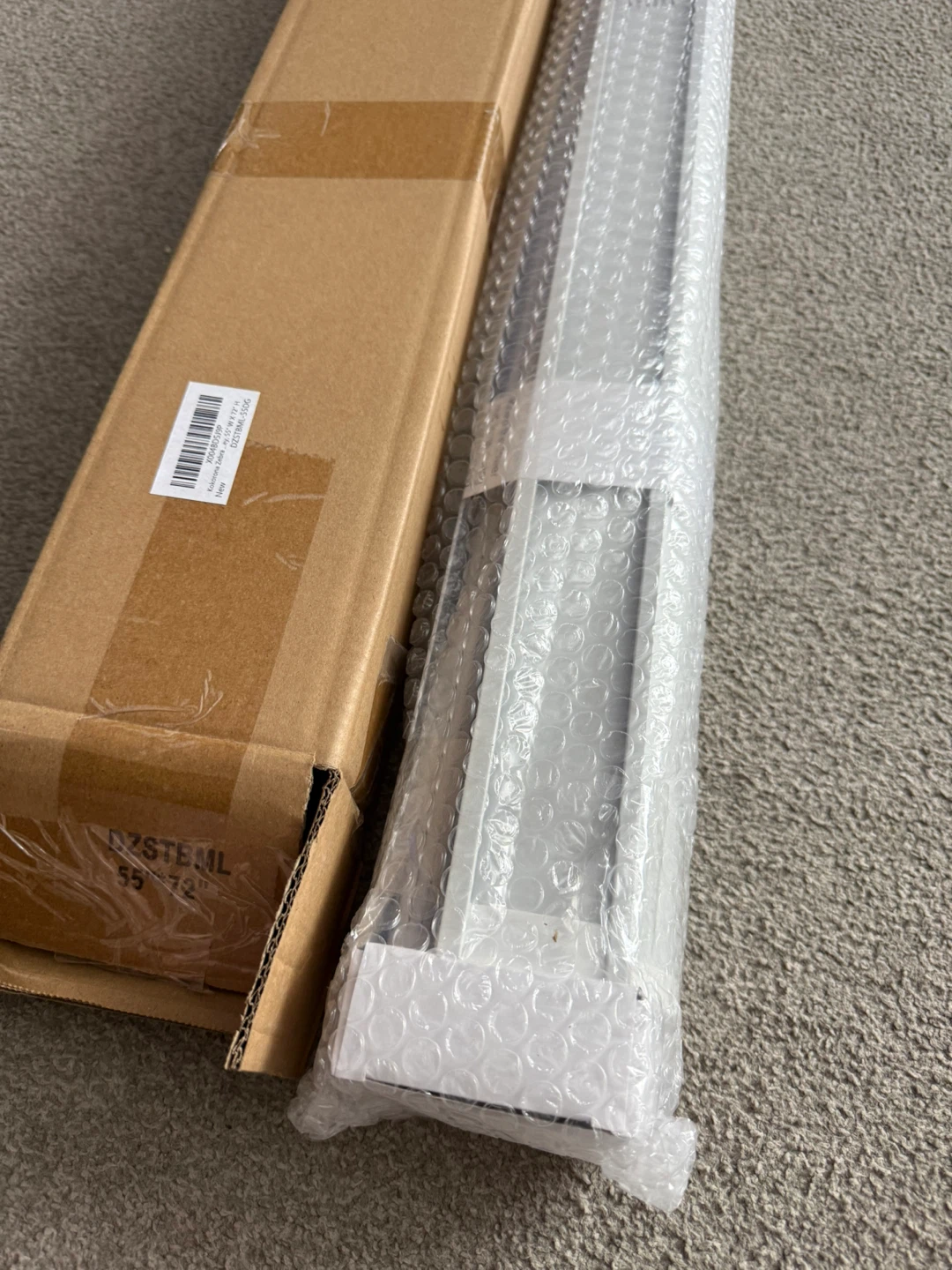 NEW Cordless Zebra Blind, 54” W x 72” H, Dark Grey - photo 3