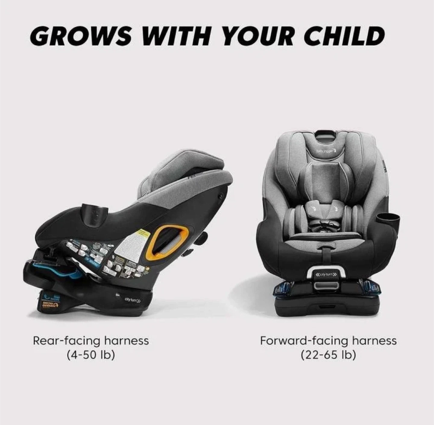 Baby Jogger City Turn Convertible Car Seat - Grey - photo 4