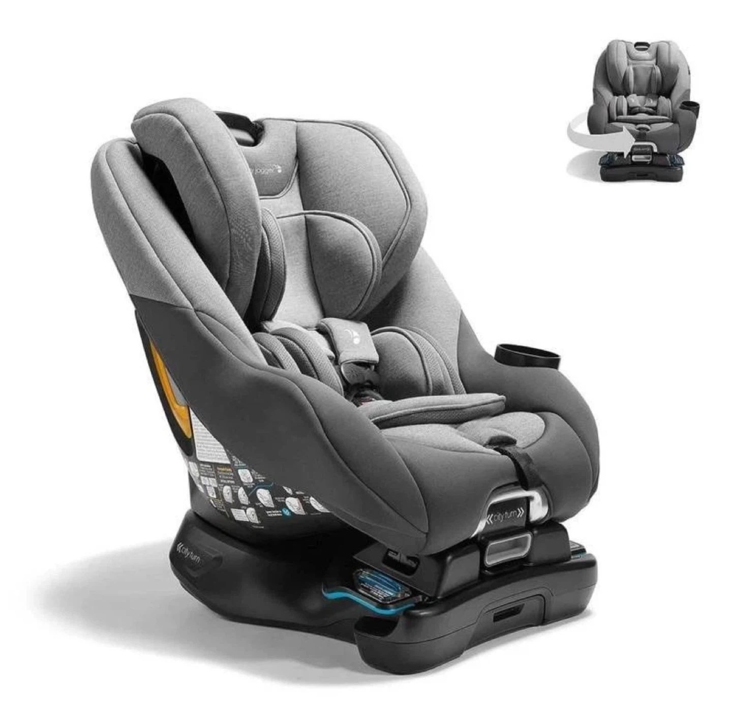 Baby Jogger City Turn Convertible Car Seat - Grey