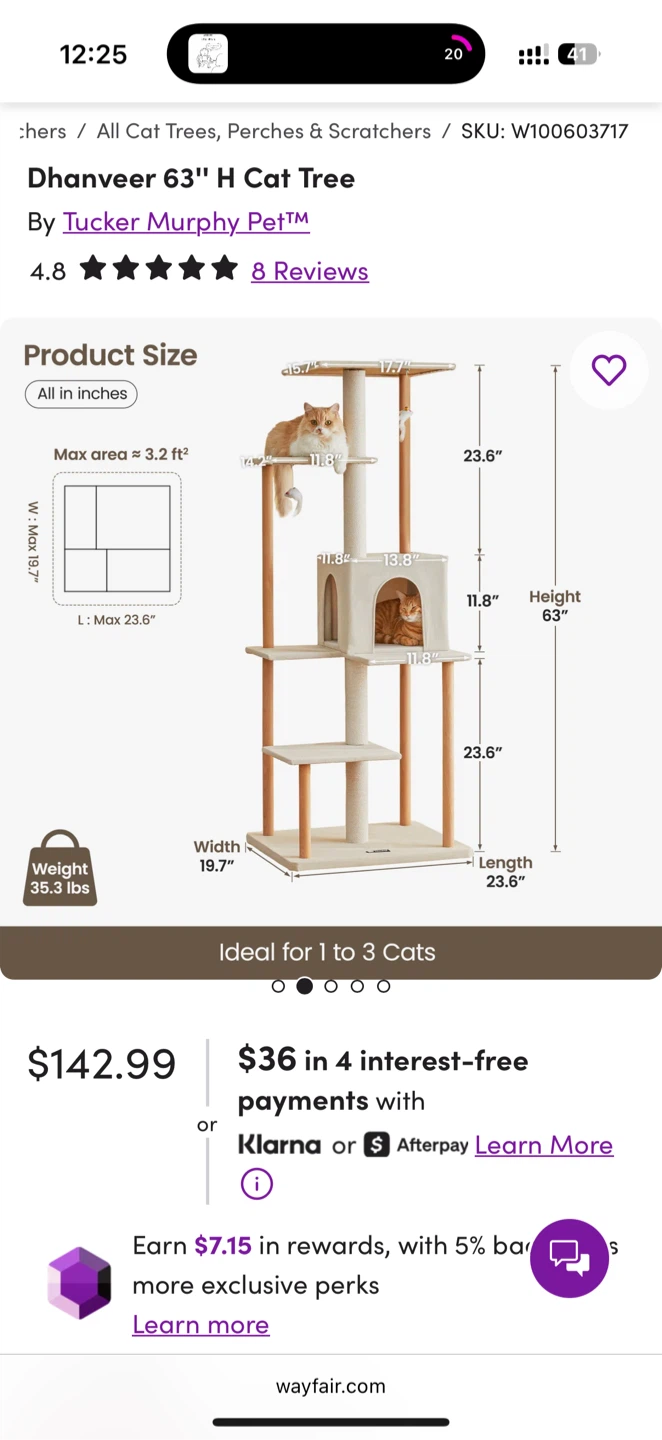 Cat tower, big scratcher, shelf etc. - photo 4